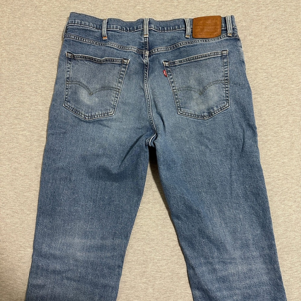 Levi's 514 Straight Fit Jeans Blue Denim Medium Wash Mens Size W38xL33 - Picture 14 of 16